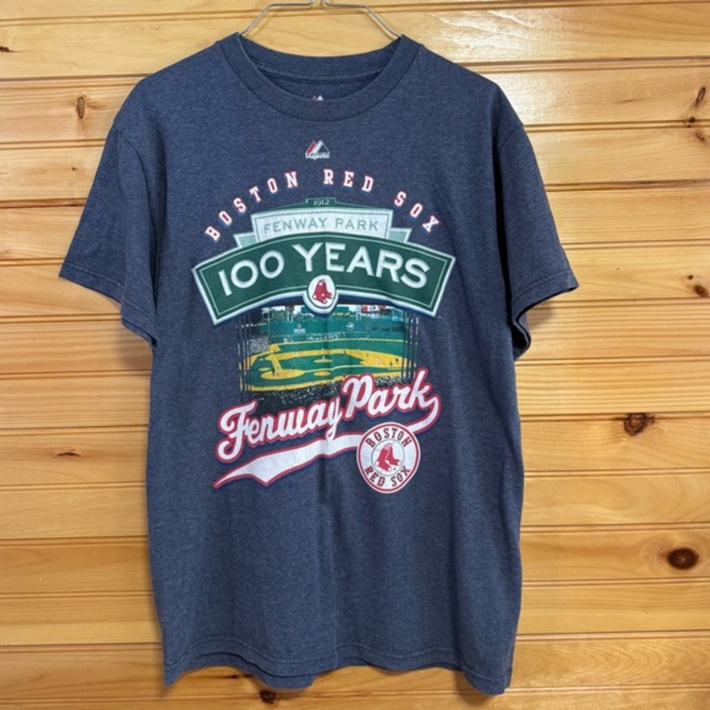 Majestic Boston Red Sox 100 Years Fenway Park Graphic T-Shirt Medium